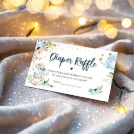Baby håller på att bryta teafärgen Raffle Blue Bab Tilläggskort