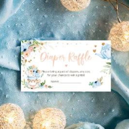 Baby håller på att bryta teafärgen Raffle Blue Bab Tilläggskort