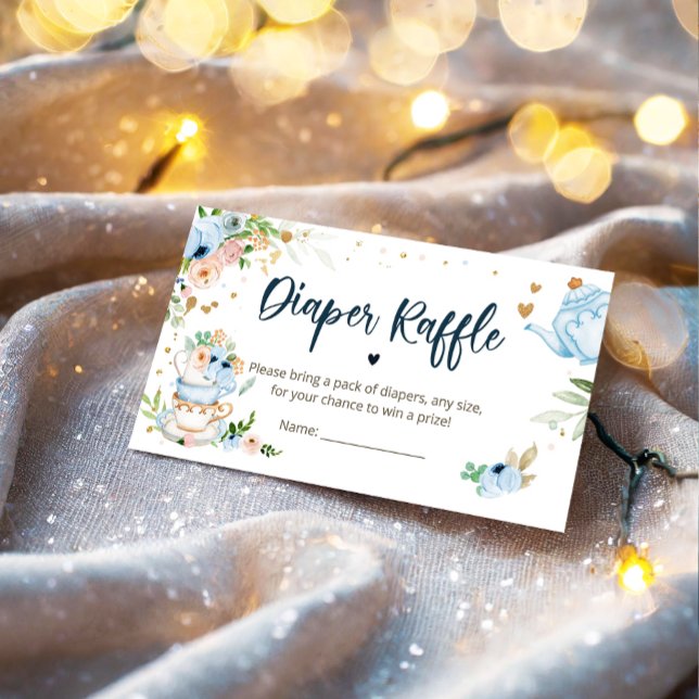 Baby håller på att bryta teafärgen Raffle Blue Bab Tilläggskort (Skapare uppladdad)