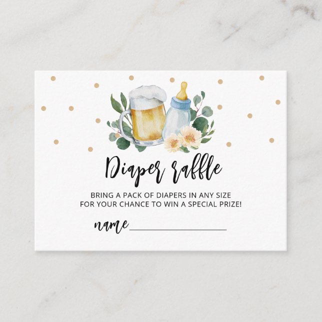 Baby håller på att dela upp skuvkort för raffle-ba tilläggskort (Framsida)