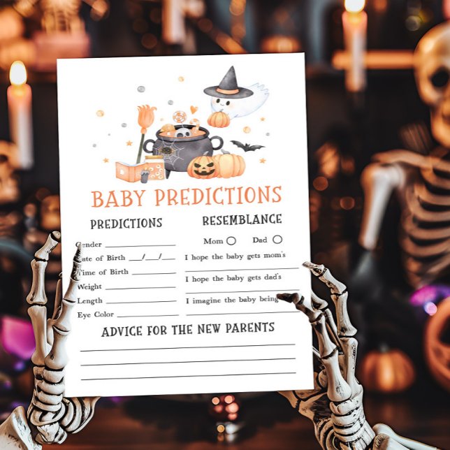 Baby håller på att spela predikningsspel för Orang (Baby is Brewing Baby Shower Baby Predictions Game)