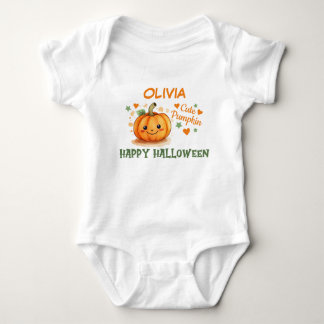 Baby Halloween Söt Pumpa T Shirt