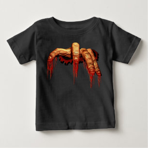 Baby Halloween T-Shirt Gory Zombie Baby Shirts