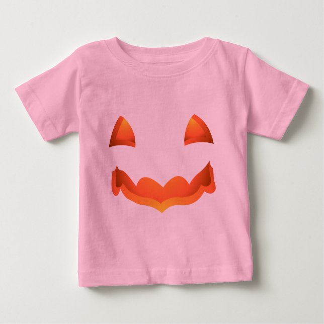 Baby Halloween T-Shirt Pumpa Baby T-Shirts (Framsida)
