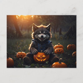 Baby Halloween Werevarv Vykort