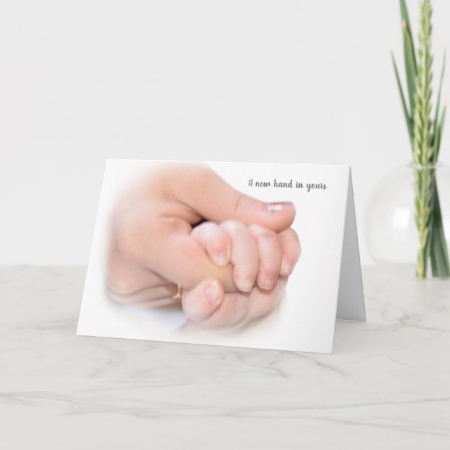 Baby Hand on White Kort (Framsida)