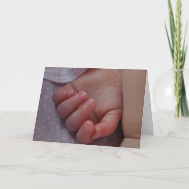 Baby händer kort (Framsida)