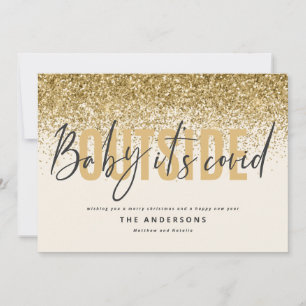 Baby har sin härlighet utanför den roliga julen i 