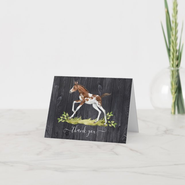 Baby häst Foal tackkort-kort Tack Kort (Framsida)