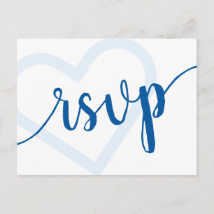 Baby Heart Cerulean Blue Classic OSA Entree Vykort