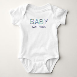Baby Hearts-bodysuits med fot T Shirt