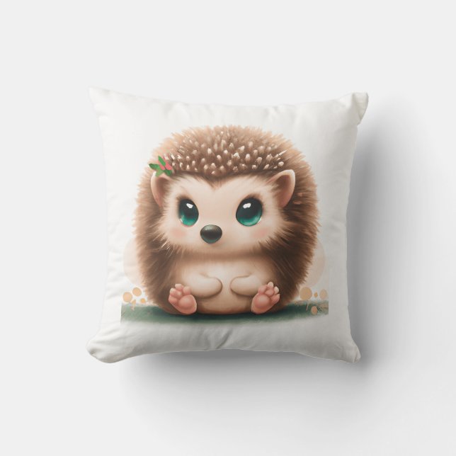 Baby hedgehog dekorativ kudde (Framsida)