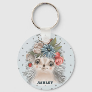 Baby Hedgehog Keychain Nyckelring