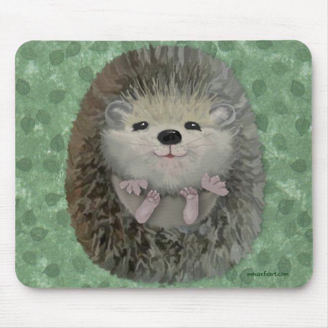 Baby Hedgehog Mousepad Musmatta (Framsidan)