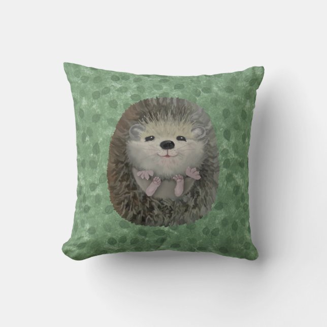 Baby Hedgehog Pillow Kudde (Framsida)
