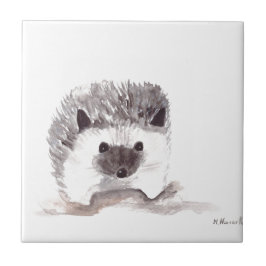 baby hedgehog rustic vintage köks- kakelplatta