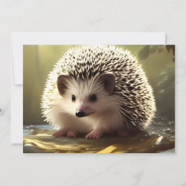 Baby Hedgehog Wildlife Porträtt kort