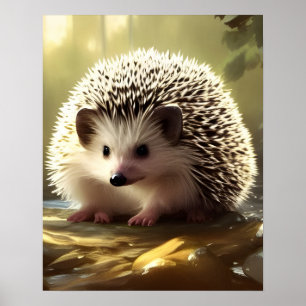 Baby Hedgehog Wildlife Porträtt Poster