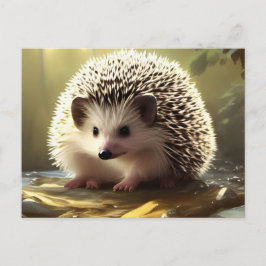 Baby Hedgehog Wildlife Porträtt Vykort