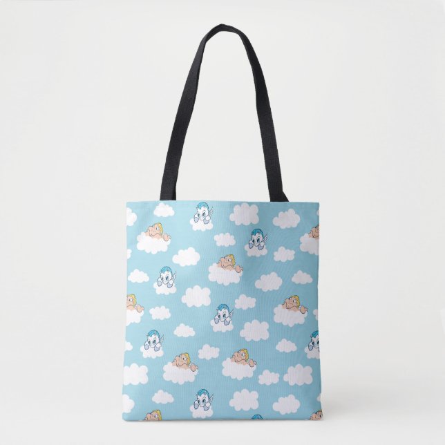 Baby Hercules and Pegasus Cloud Pattern Tote Bag Tygkasse (Framsida)