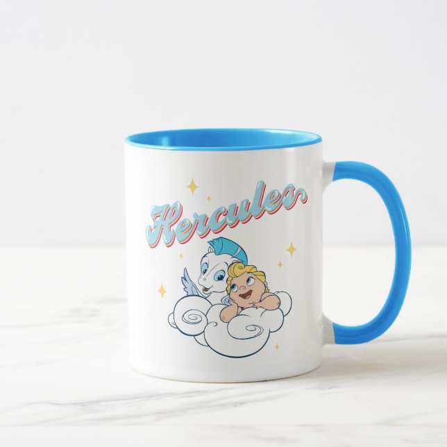 Baby Hercules and Pegasus on a Cloud Mug Mugg (Höger)