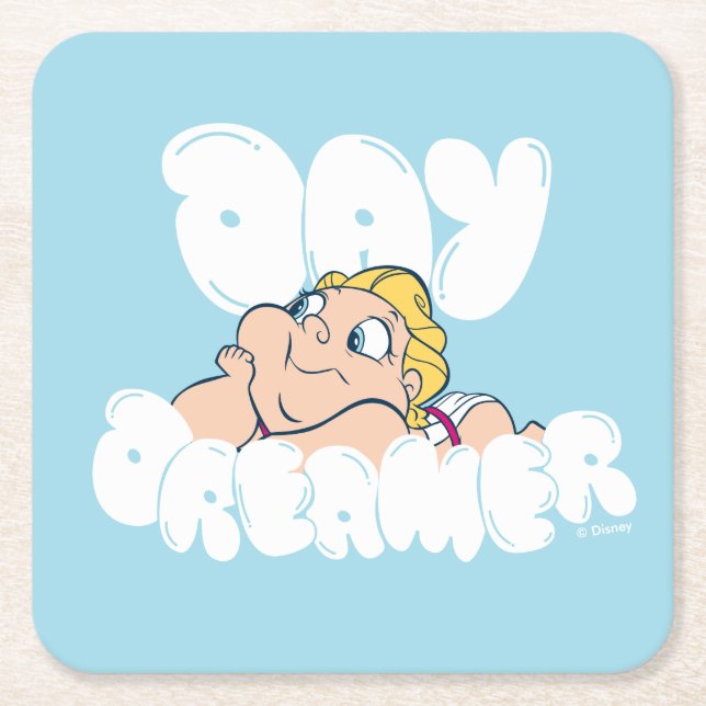 Baby Hercules - Day Dreamer Square Paper Coaster Underlägg Papper Kvadrat (Framsidan)