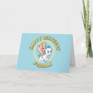 Baby Hercules Riding Pegasus Card Kort
