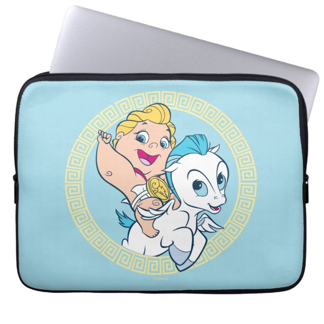 Baby Hercules Riding Pegasus Laptop Sleeve (Framsidan)