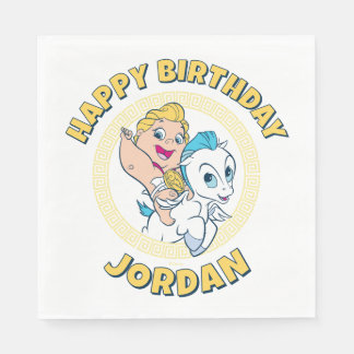 Baby Hercules Riding Pegasus Napkins Pappersservett