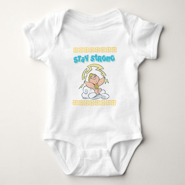 Baby Hercules - Stay Strong Baby Bodysuit T Shirt (Framsida)