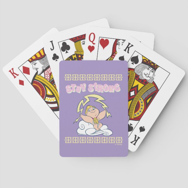 Baby Hercules - Stay Strong Poker Cards Casinokort (Baksidan)