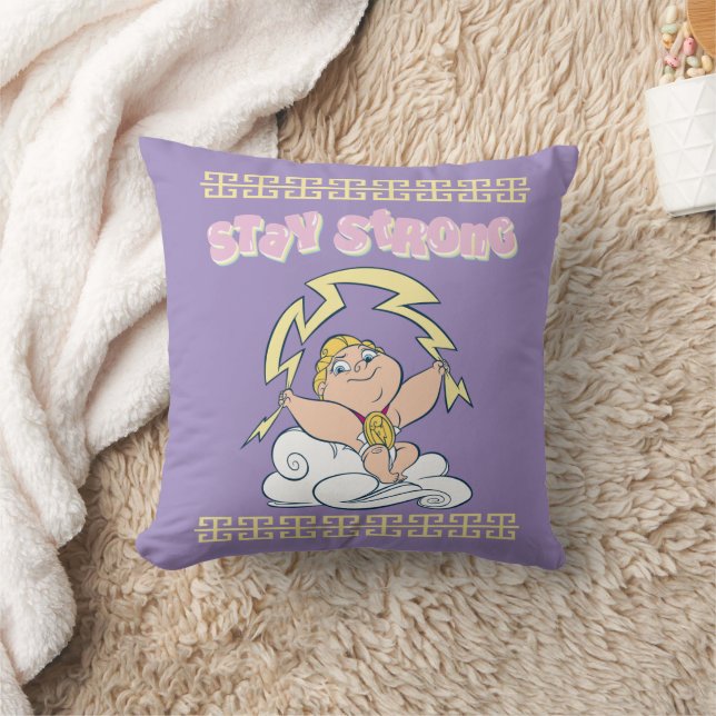 Baby Hercules - Stay Strong Throw Pillow Kudde (Filt)