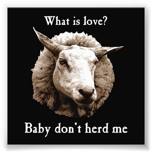 Baby Herd mig inte får Fototryck (Framsidan)