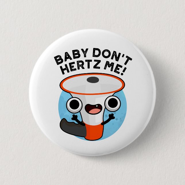 Baby Hertz Me Funny Loud Hailer Ljud Pun Knapp (Framsida)