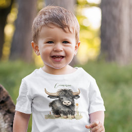 Baby Highland Cow T Shirt