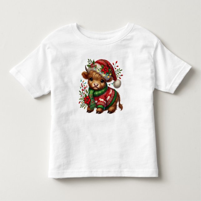 Baby Highland julko  T Shirt (Framsida)