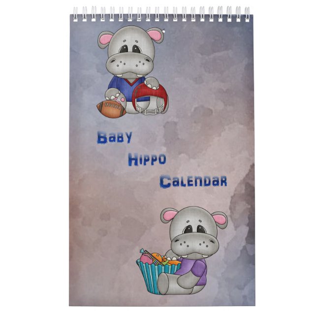 Baby Hippo Children's Calendar Kalender (Omslag)