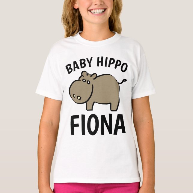 BABY HIPPO FIONA Cute Kids T-shirts (Framsida)