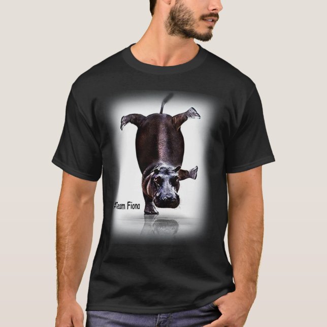Baby Hippo Fiona Cute lustig T Shirt (Framsida)