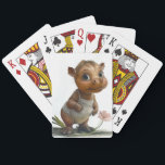 Baby Hippo Playing Cards Casinokort<br><div class="desc">Meet the sweetest little heart-melter to ever shuffle a deck. This charming set of playing cards features an irresistibly cute baby hippo character painted in a soft, storybook-fantasy style. With huge expressive eyes, gentle colors, and a cozy vintage romper, this design brings warmth and whimsy to every game night. Perfect...</div>