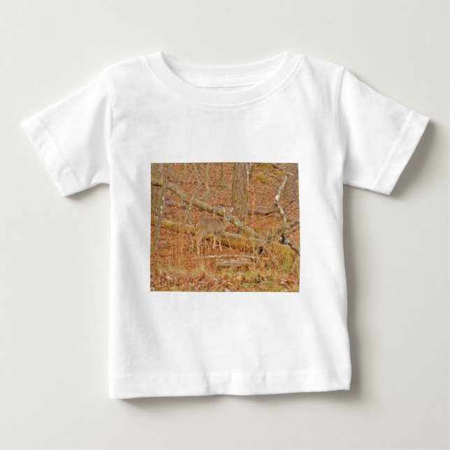Baby Hjort Första vintern Tee Shirt (Framsida)