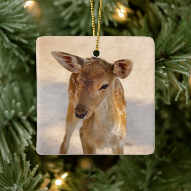 Baby Hjort Julgransprydnad Keramik (Träd)