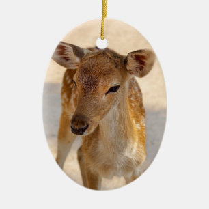 Baby Hjort Julgransprydnad Keramik