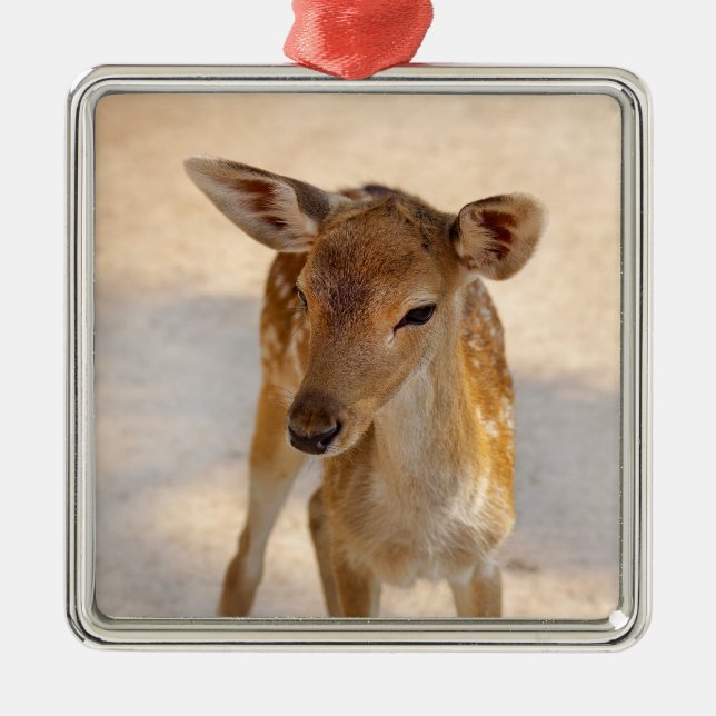 Baby Hjort Julgransprydnad Metall (Framsidan)