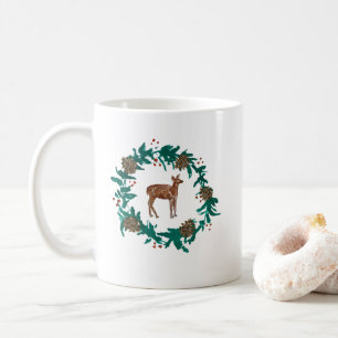 Baby Hjort, målning av krans Kaffemugg
