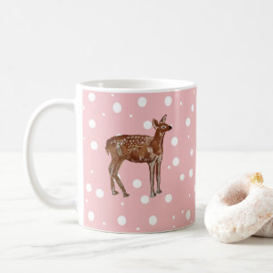 Baby Hjort Wilderness Julmålning Kaffemugg