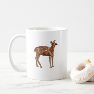 Baby Hjort Wilderness Julmålning Kaffemugg