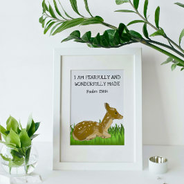 Baby Hjort Woodland har på ett skrämmande och unde Poster