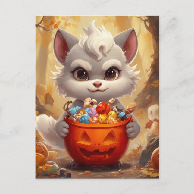 Baby Holiday Wolf Vykort (Framsida)