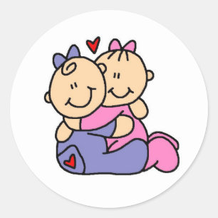 Baby Hugs Runt Klistermärke